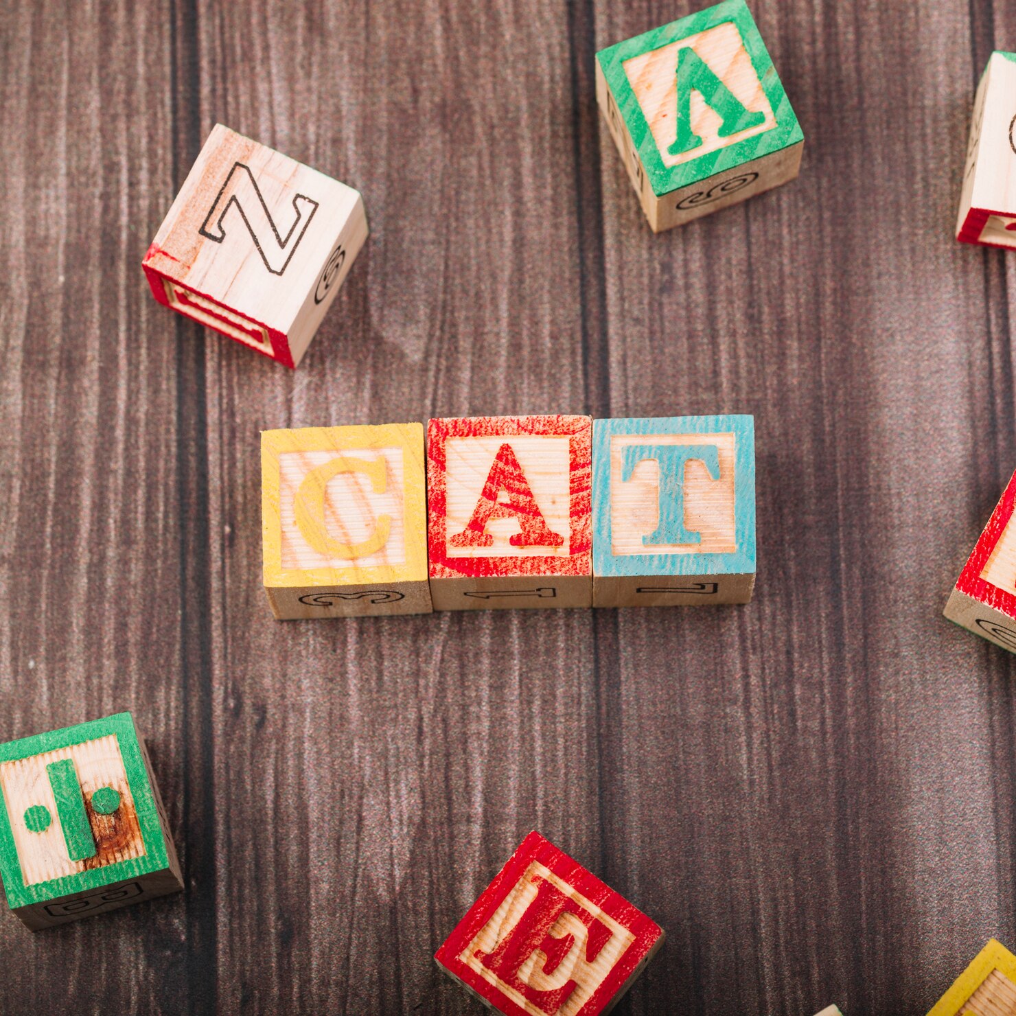 Wooden Alphabet Learning Blocks
